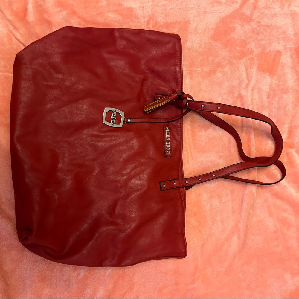 Ellen Tracy leather tote
